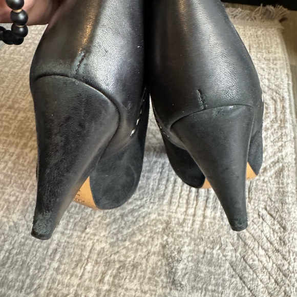 Isabel Marant Black Suede Leather Boots Size 37 - Picture 3 of 3